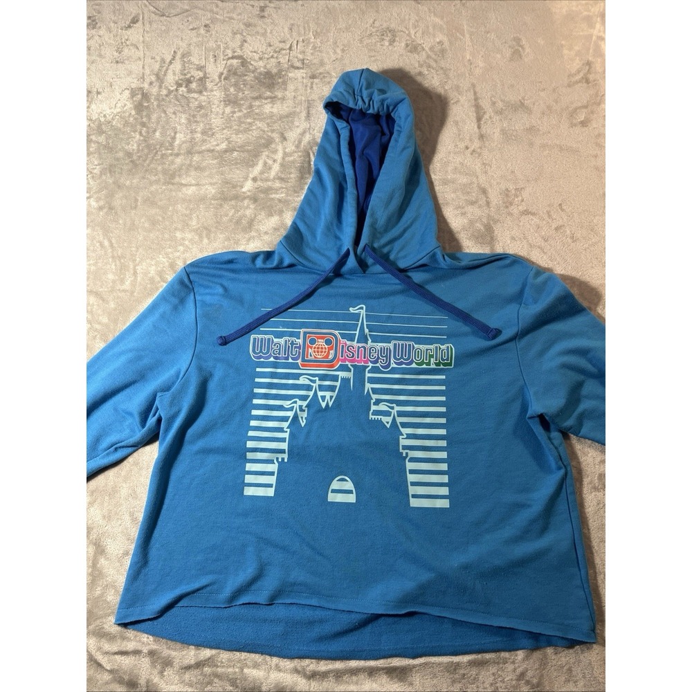 Disney Parks Walt Disney World Sweatshirt Size L Blue Castle